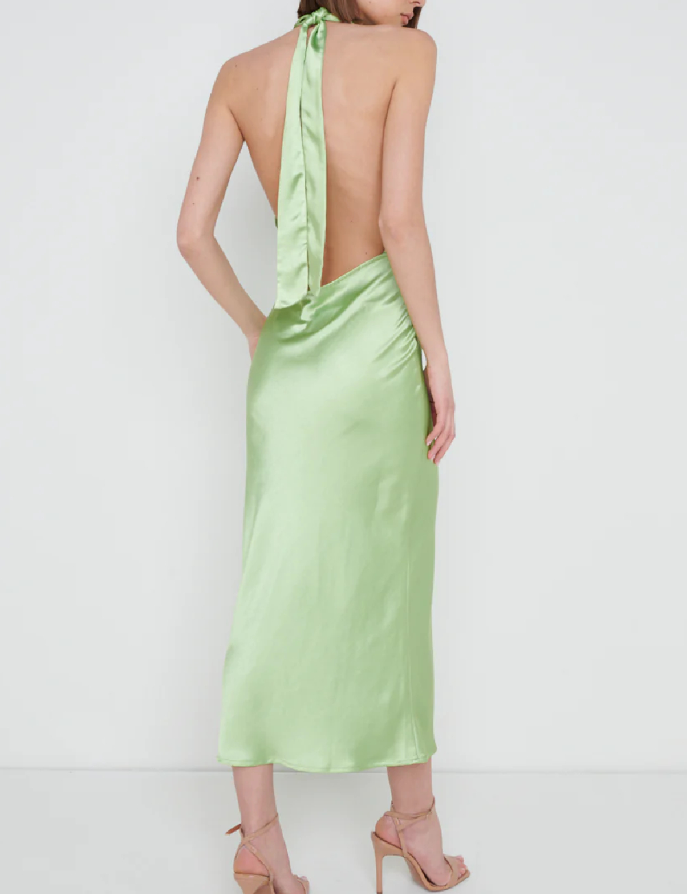 Rochie lunga Pretty Lavish, verde - 1 | YEO