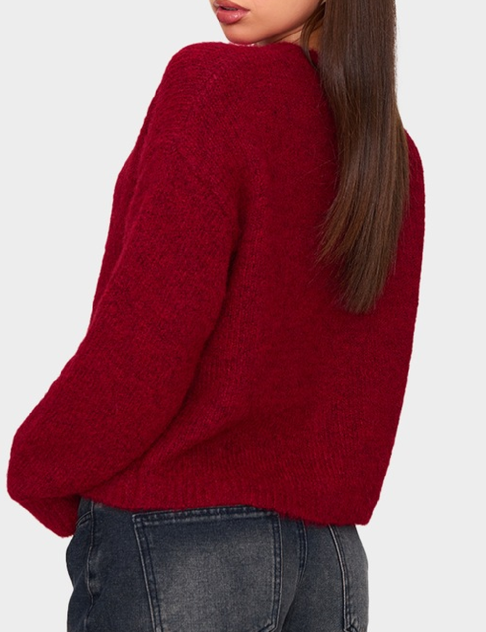 Cardigan PRETTYLITTLETHING, rosu - 1 | YEO