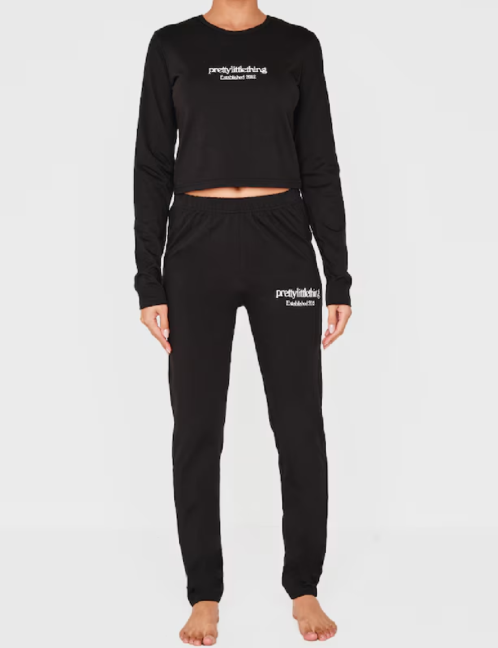 Bluza PRETTYLITTLETHING, negru