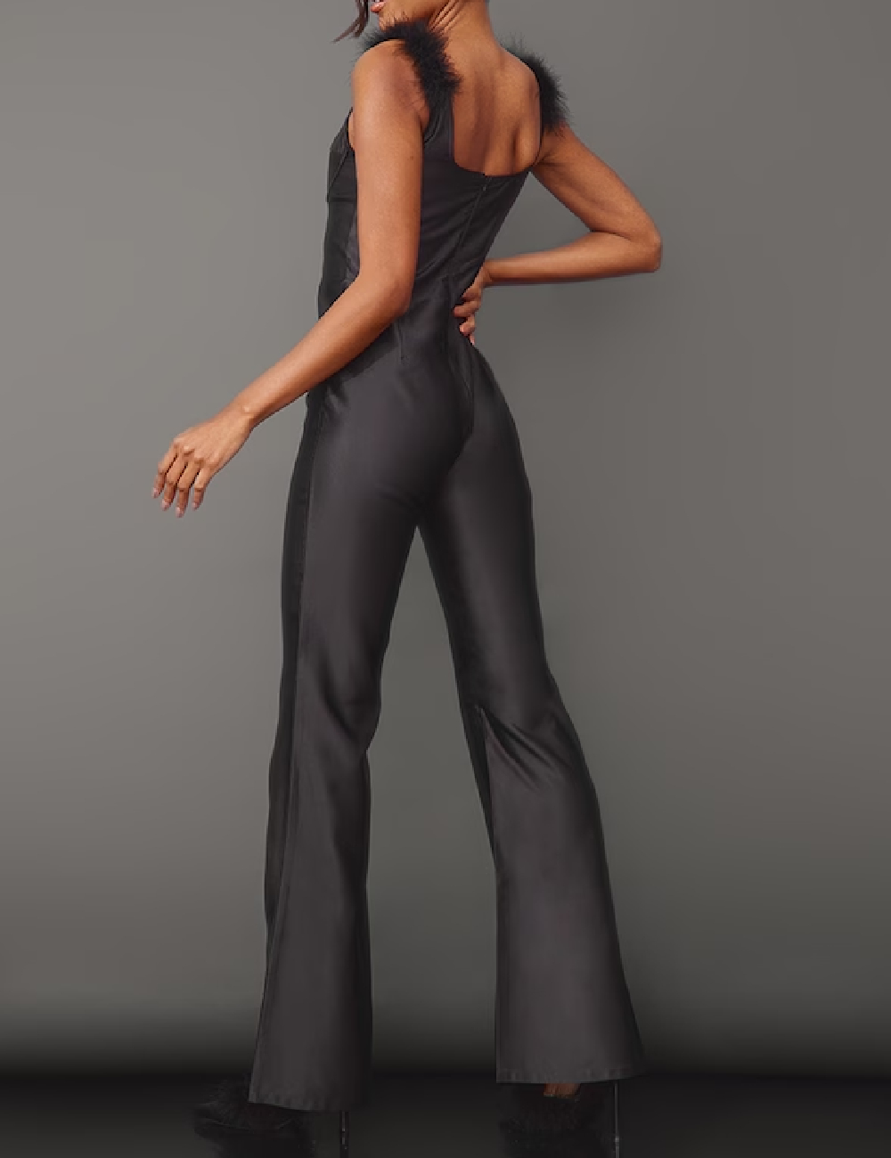 Salopeta PRETTYLITTLETHING, negru - 1 | YEO