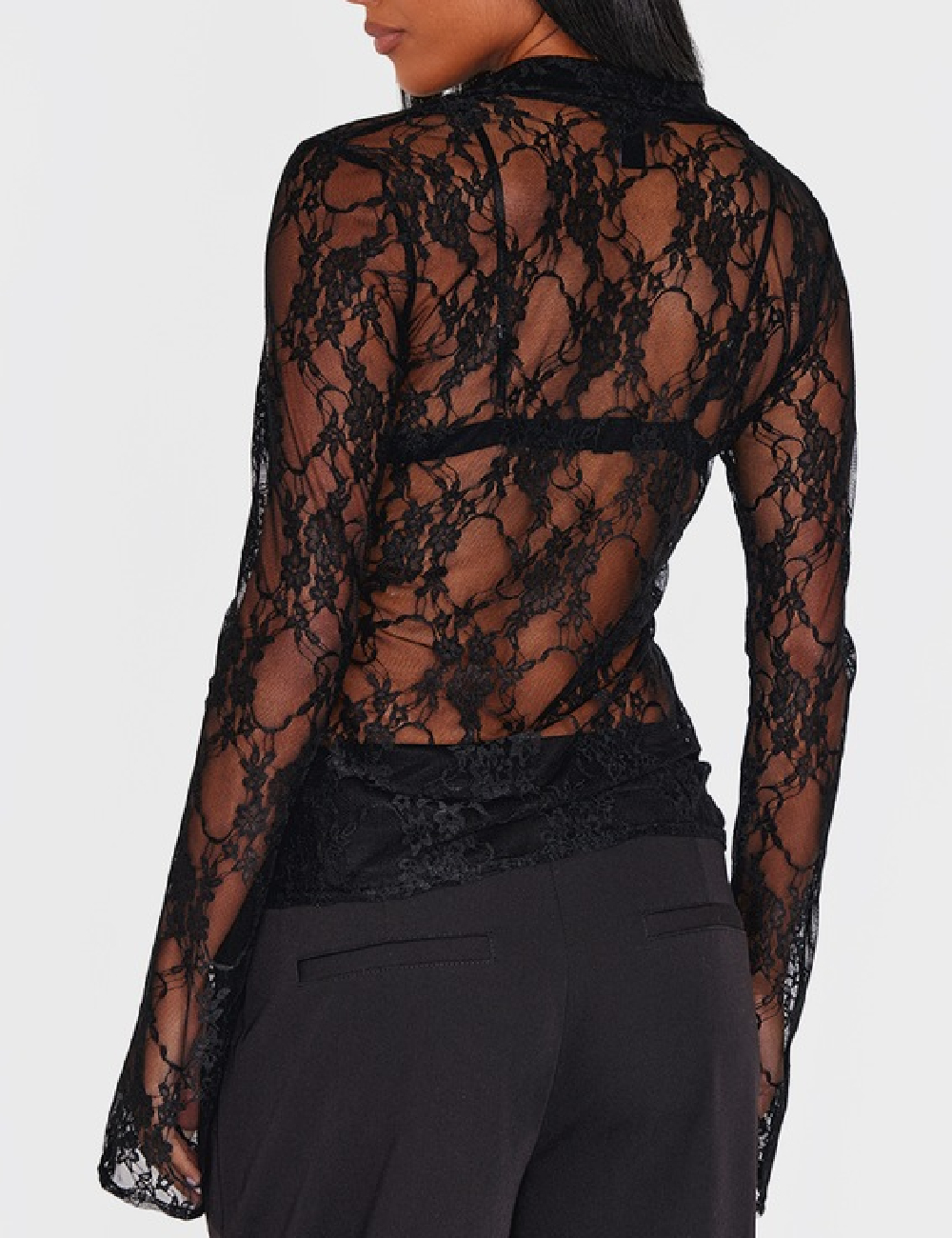 Camasa PRETTYLITTLETHING, negru - 1 | YEO