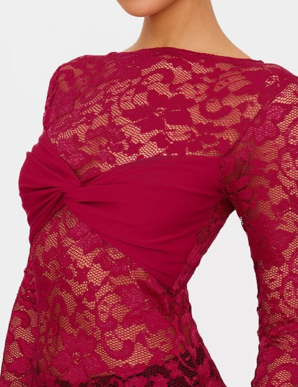 Bluza PRETTYLITTLETHING, visiniu - 1 | YEO