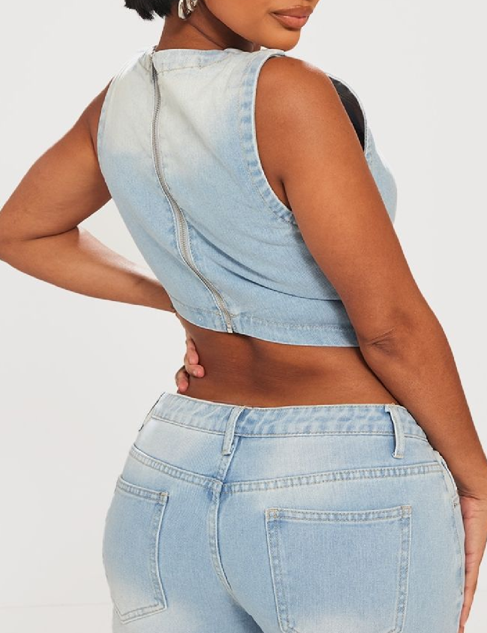 Top PRETTYLITTLETHING, albastru - 1 | YEO