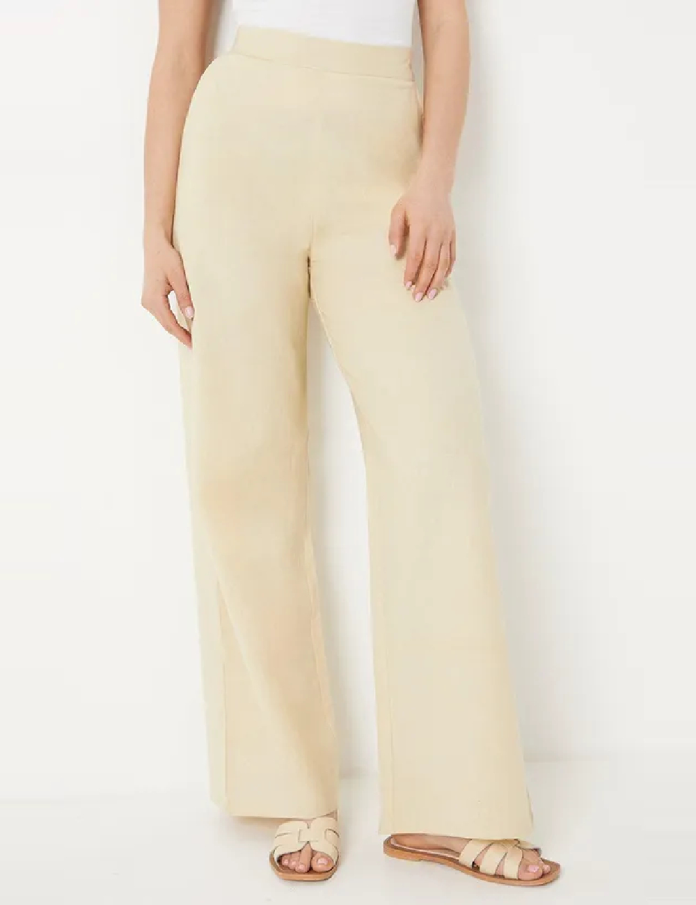 Pantaloni Oasis, crem - 1 | YEO
