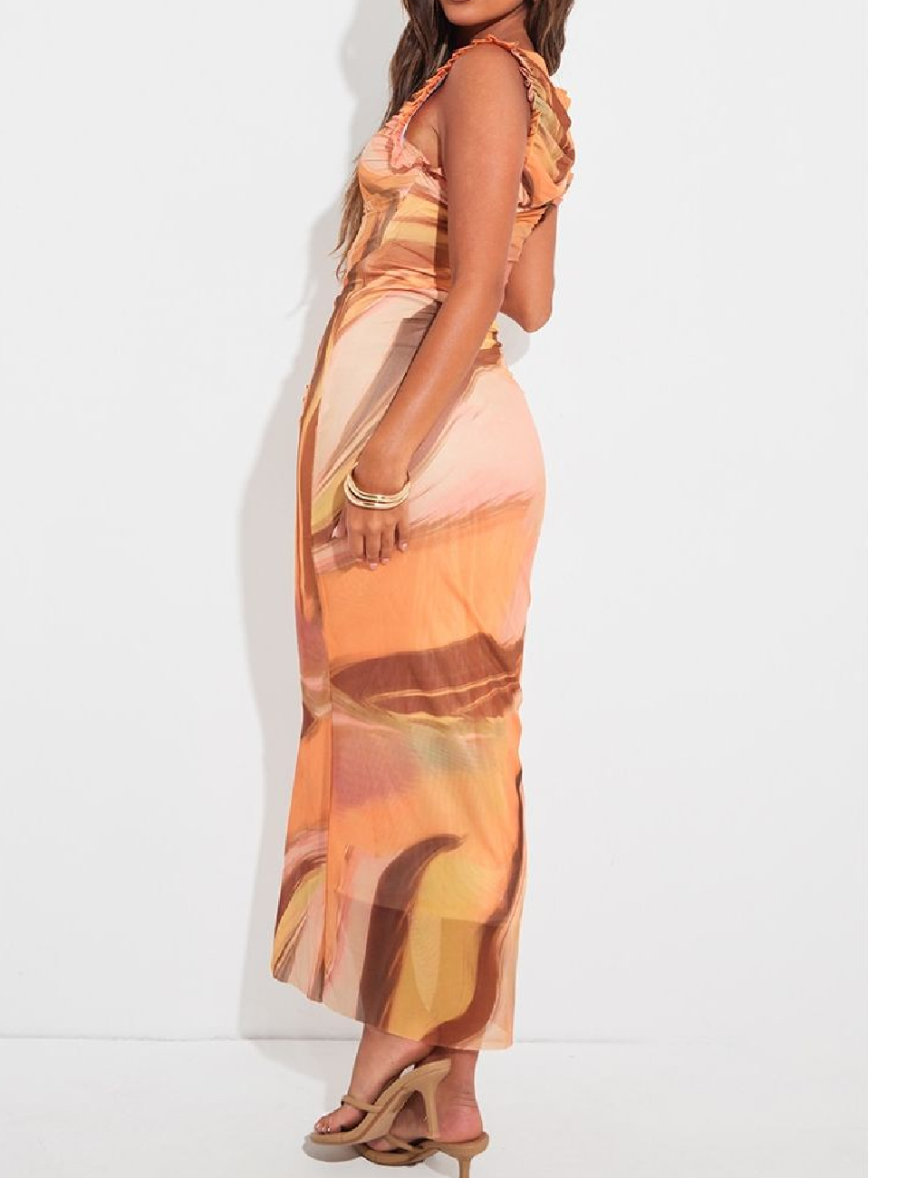 Rochie lunga PRETTYLITTLETHING, mix culori - 1 | YEO