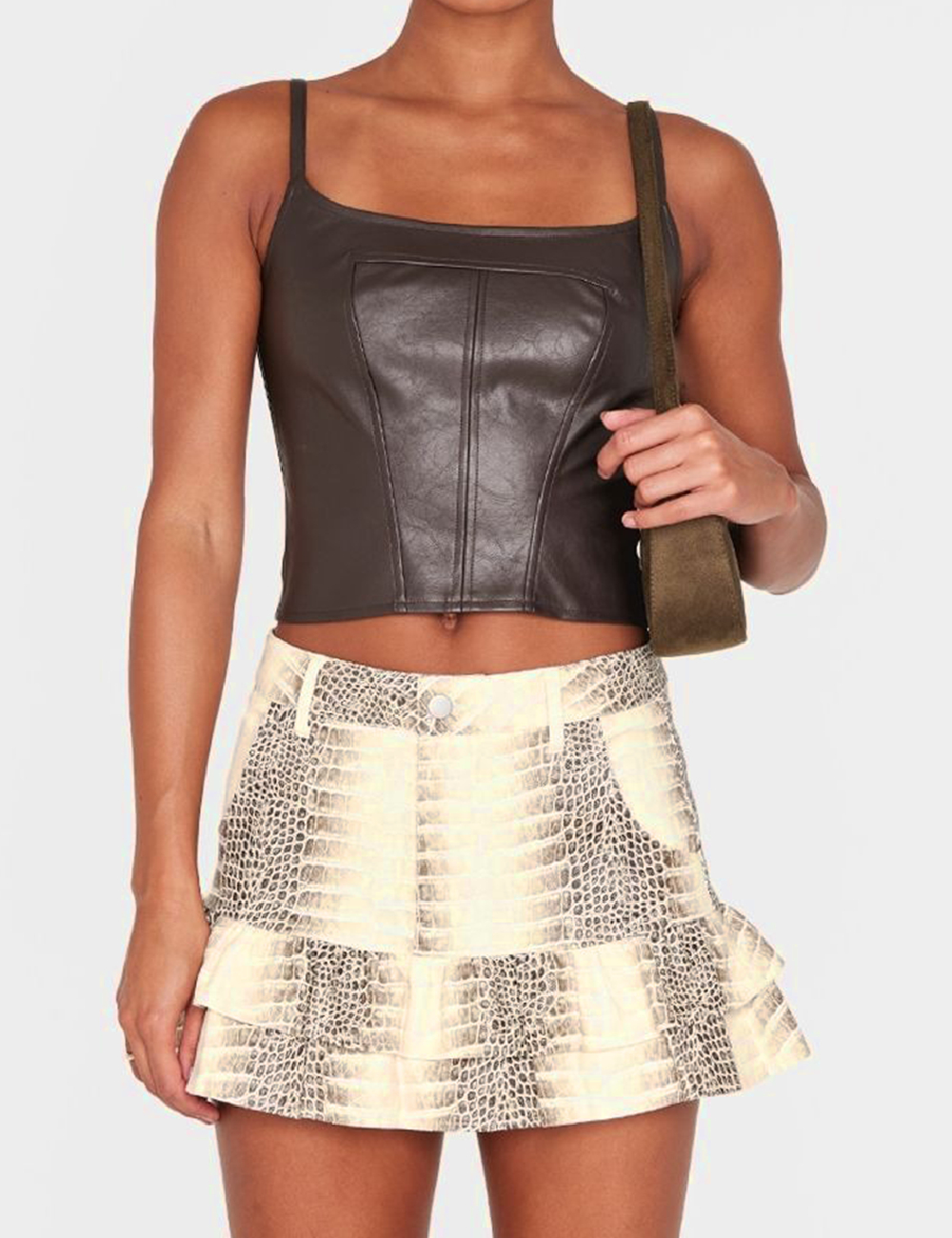 Fusta PRETTYLITTLETHING, animal print - 1 | YEO