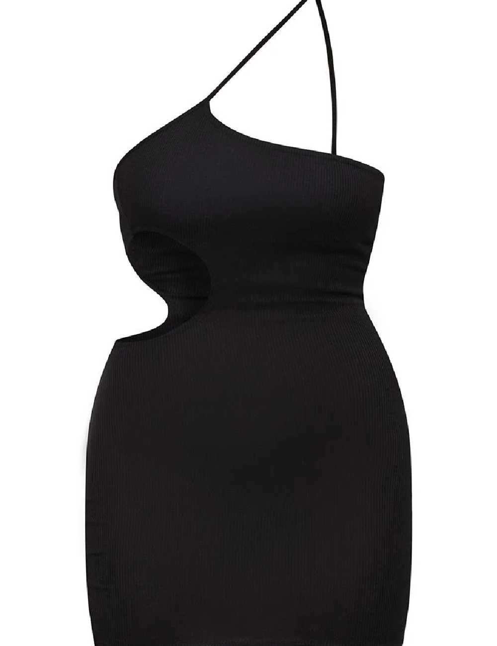 Rochie scurta PRETTYLITTLETHING, negru - 1 | YEO