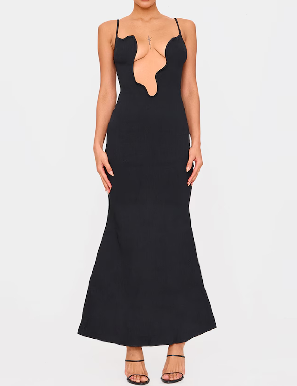 Rochie lunga PRETTYLITTLETHING, negru