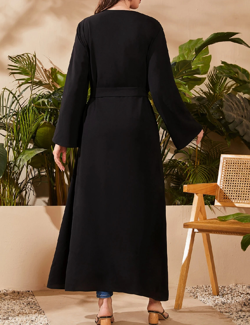 Kimono SHEIN, negru - 1 | YEO