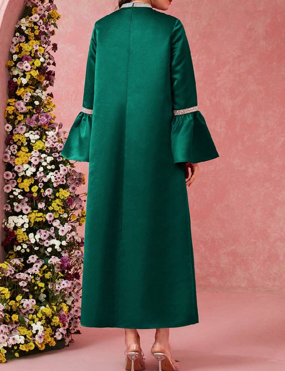 Rochie medie SHEIN, verde - 1 | YEO