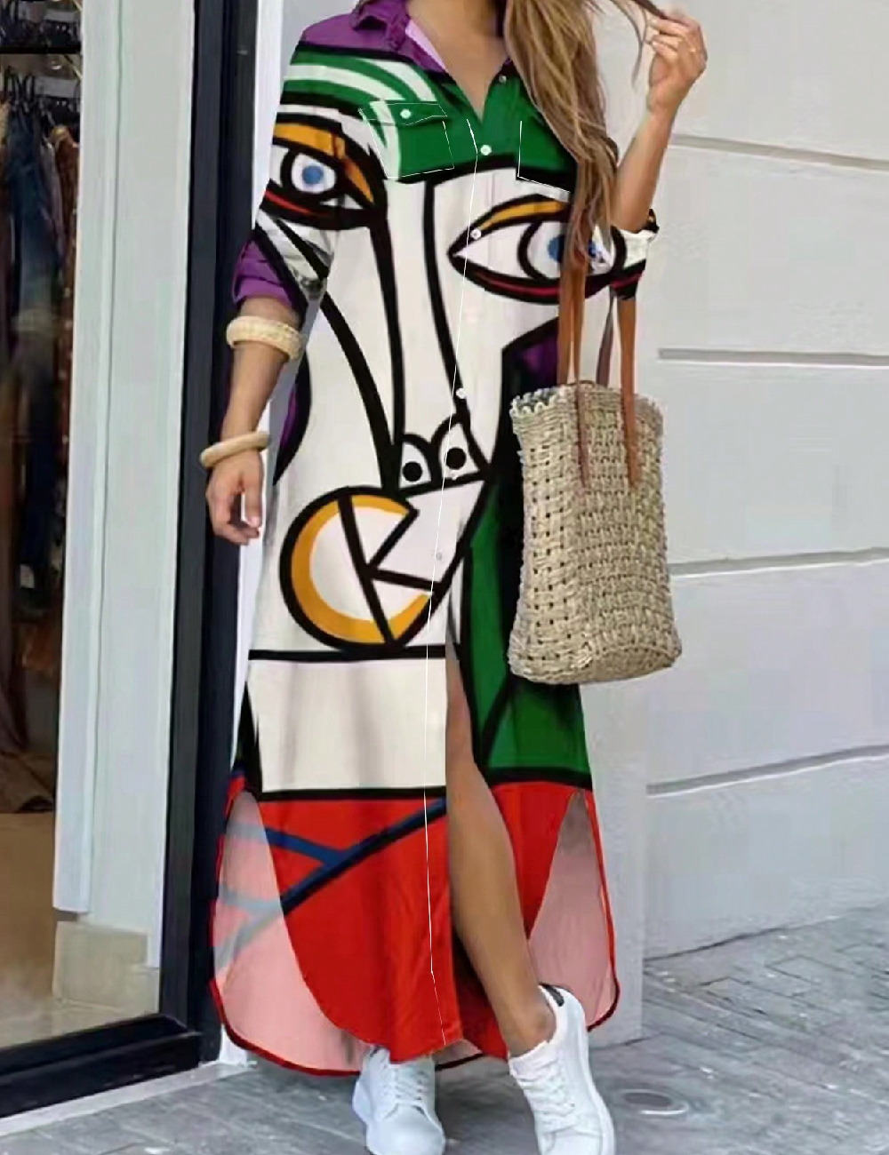 Rochie lunga SHEIN, mix culori