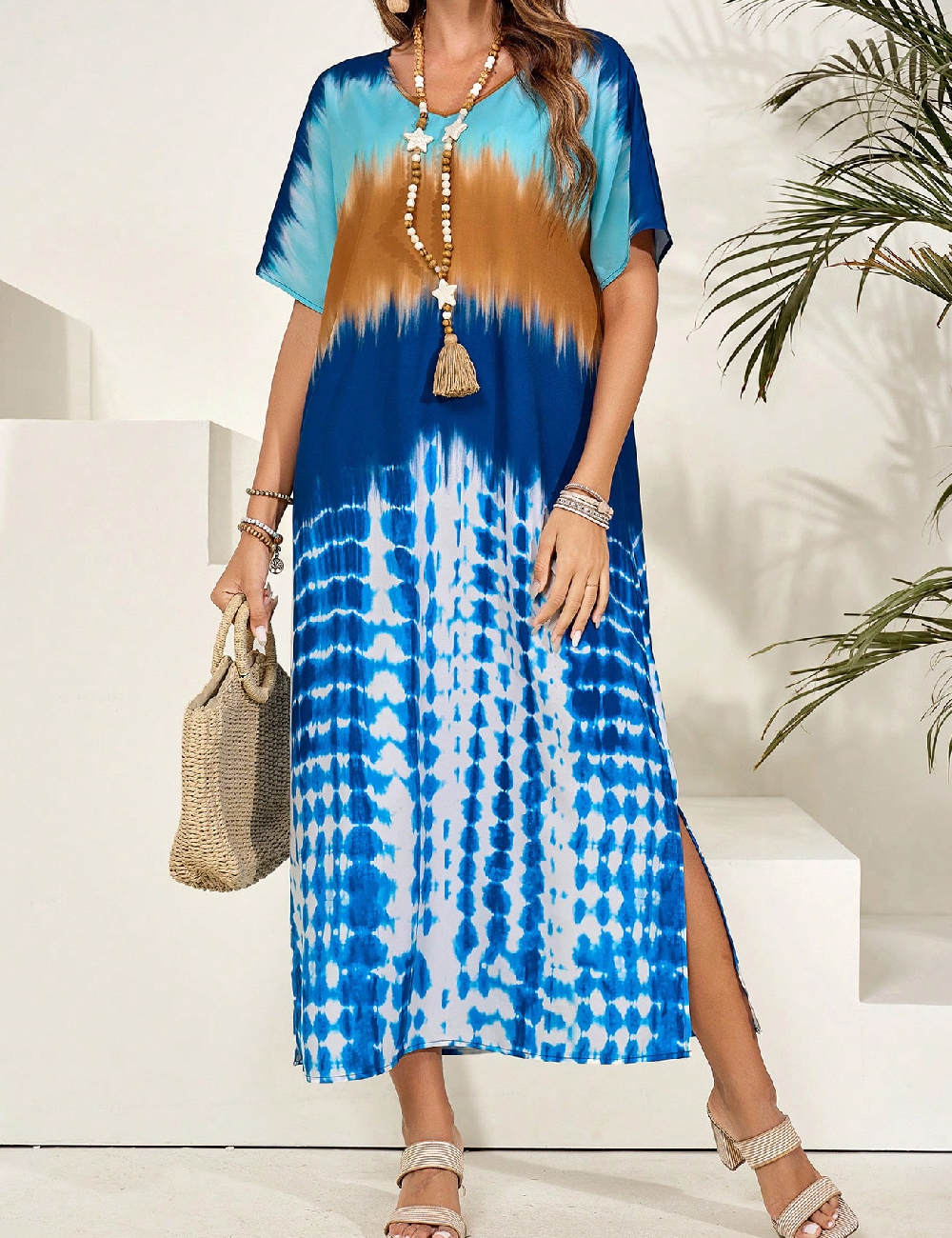 Rochie lunga Emery Rose, albastru
