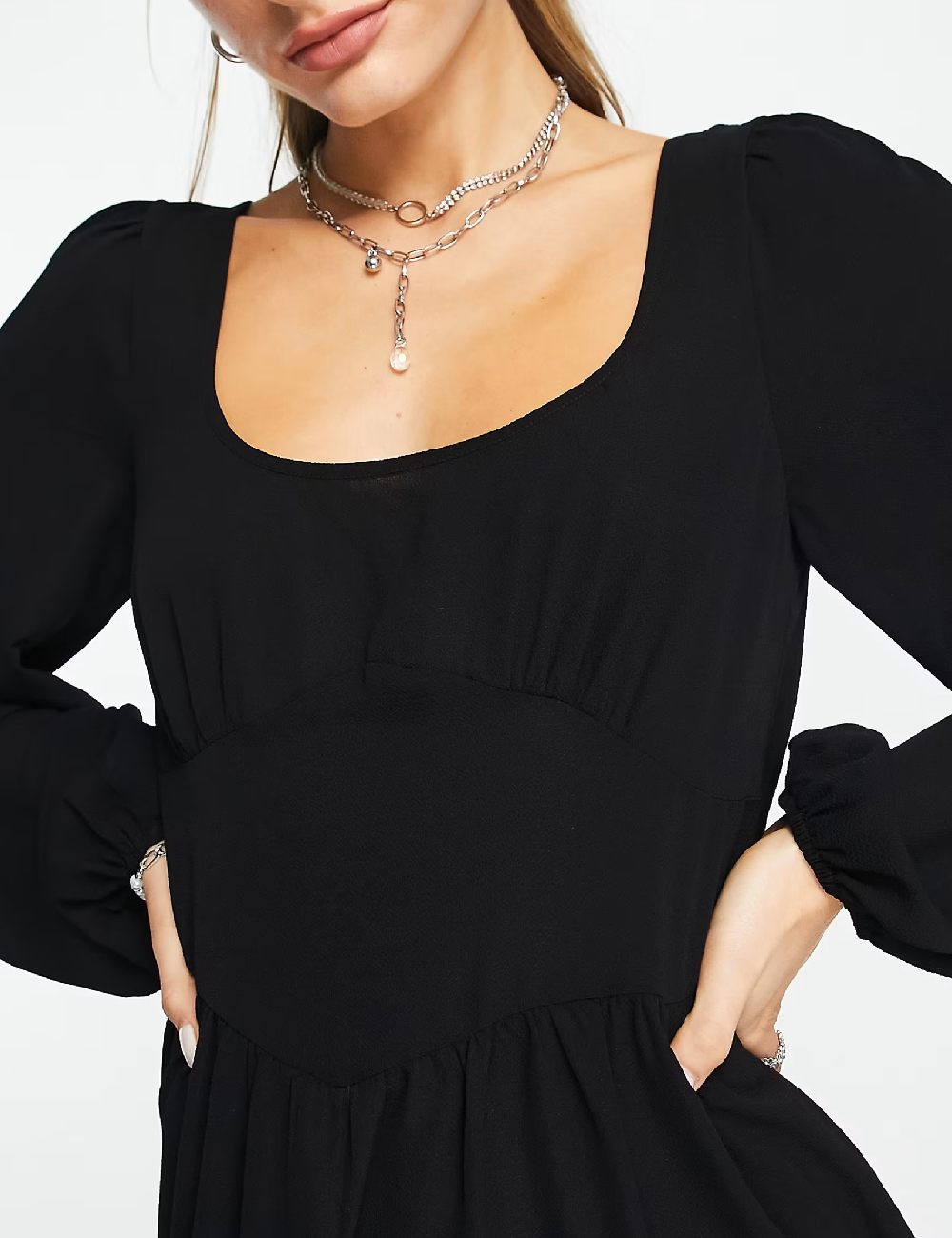 Rochie scurta ASOS, negru - 1 | YEO