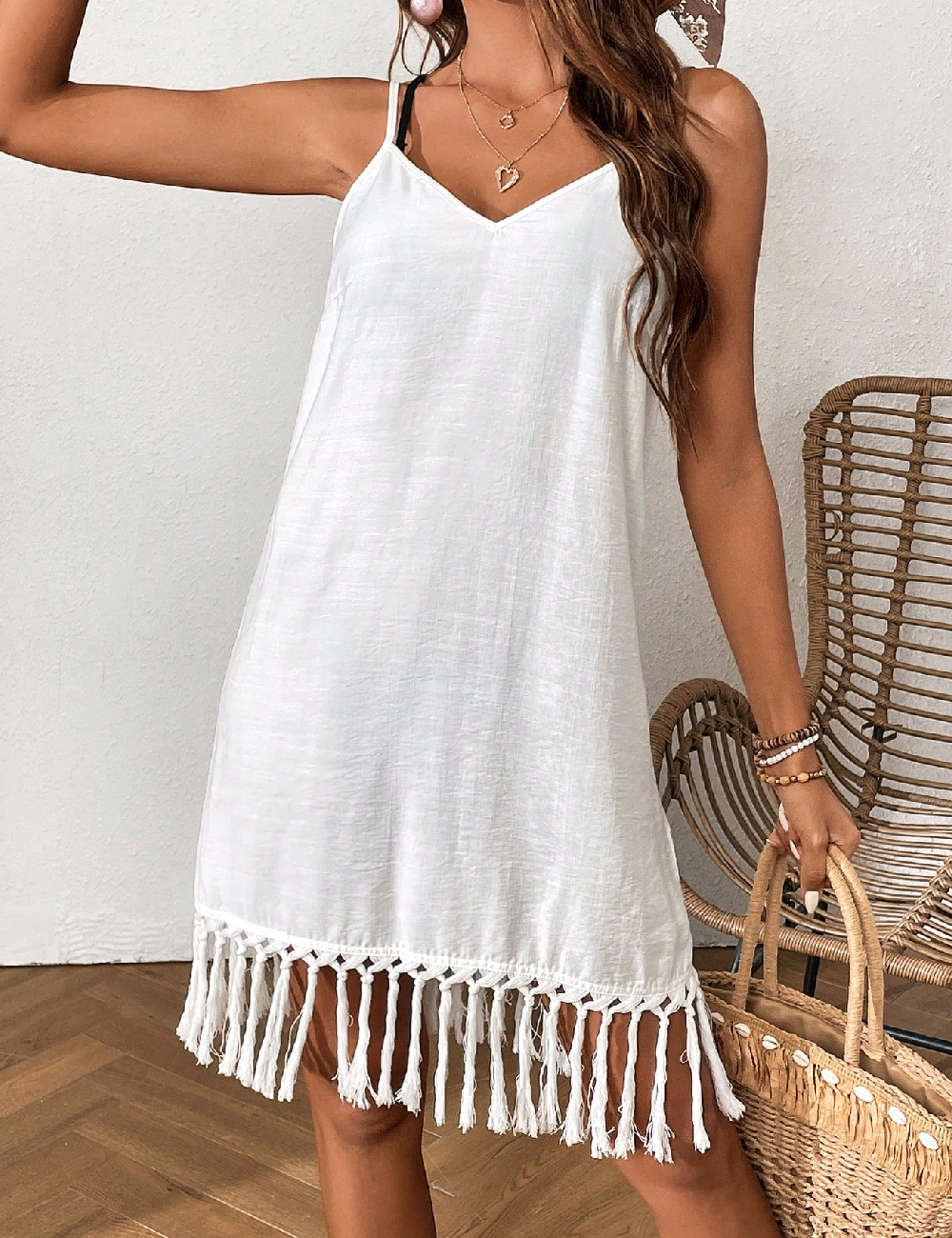 Rochie scurta SHEIN, alb