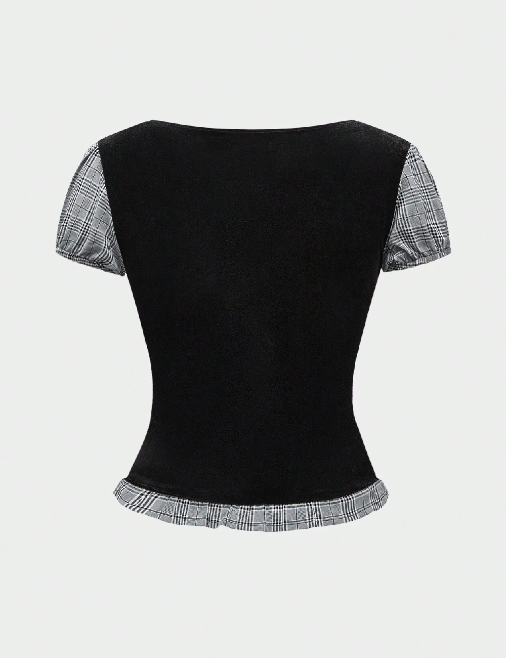 Bluza Romwe, negru - 1 | YEO
