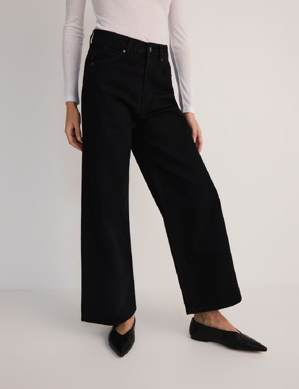 Blugi Reserved, negru - 1 | YEO