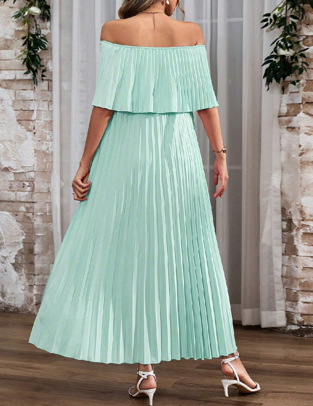 Rochie lunga SHEIN, turcoaz - 1 | YEO