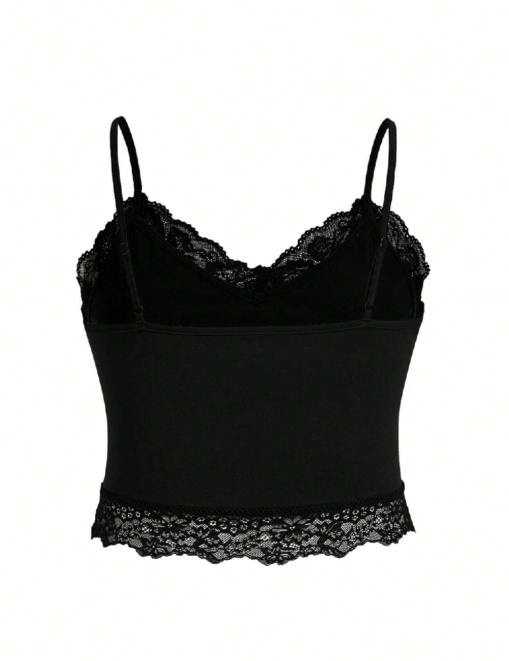 Top SHEIN CURVE, negru - 1 | YEO