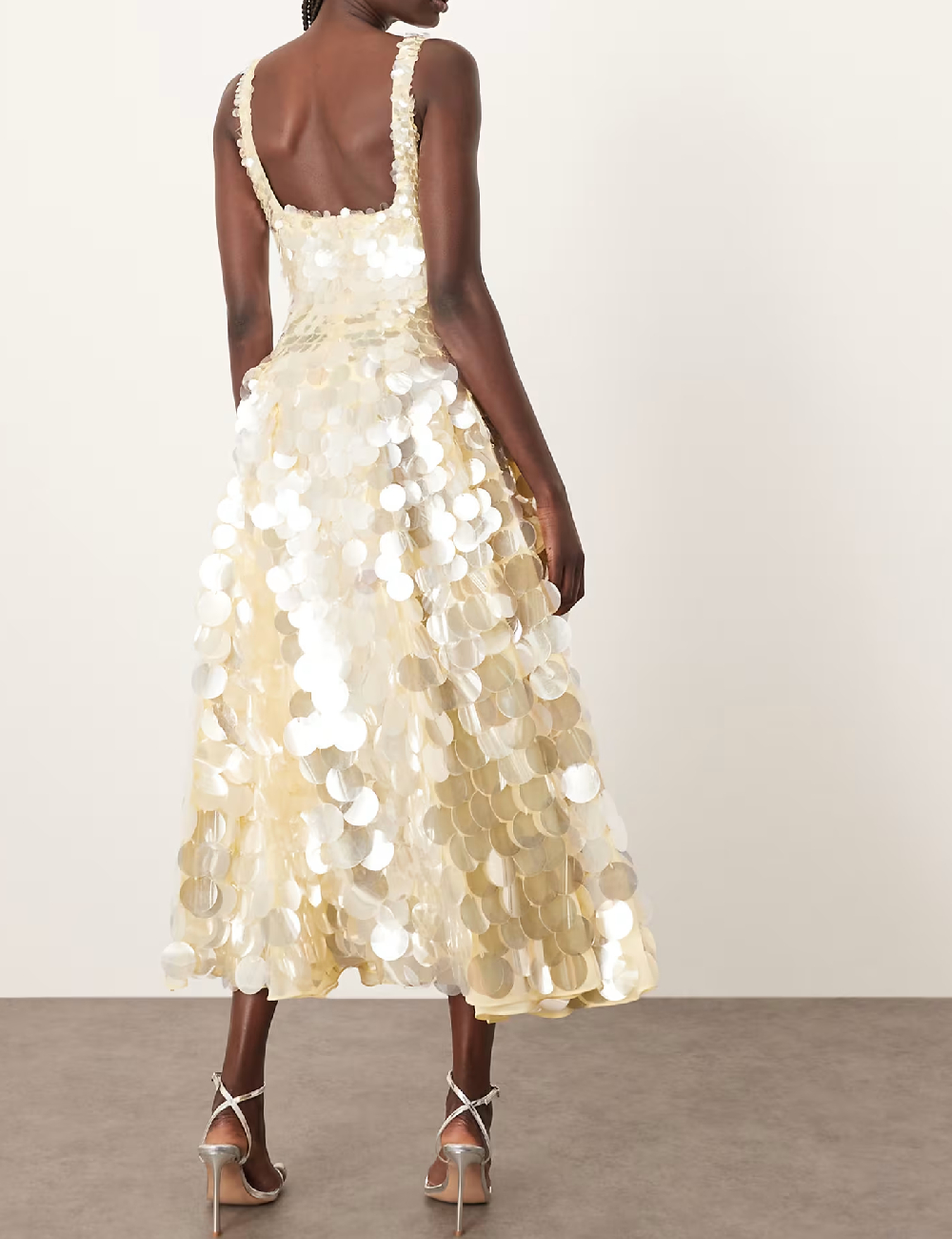 Rochie medie Arrange, galben - 1 | YEO