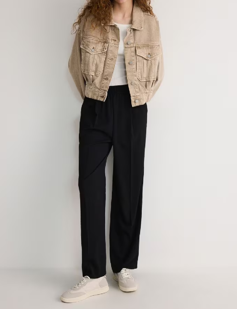 Pantaloni Reserved, negru