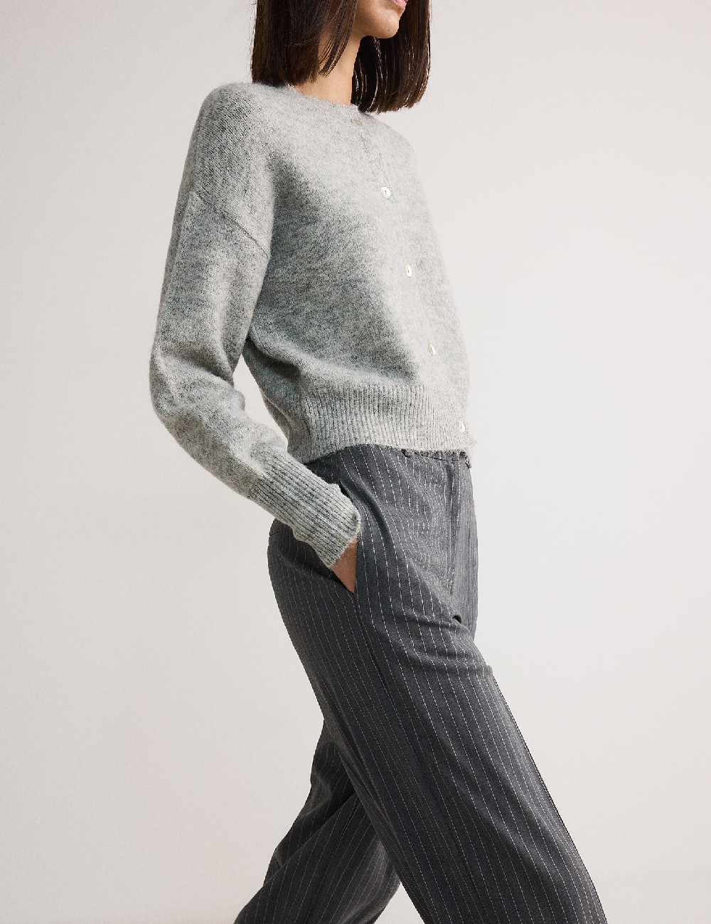 Pantaloni Reserved, gri - 1 | YEO