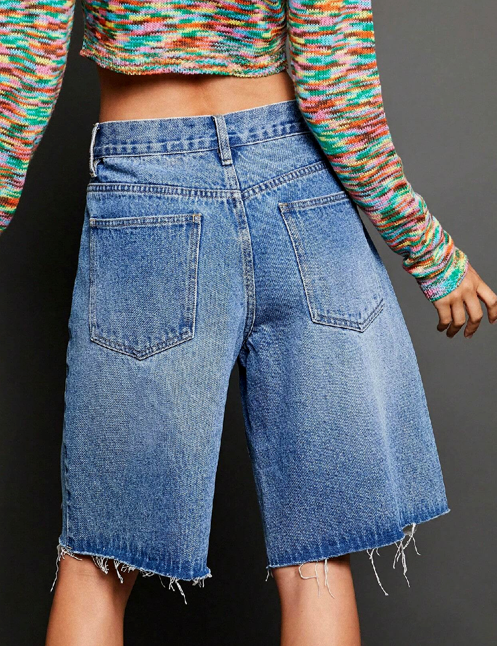 Pantaloni scurti SHEIN, albastru - 1 | YEO