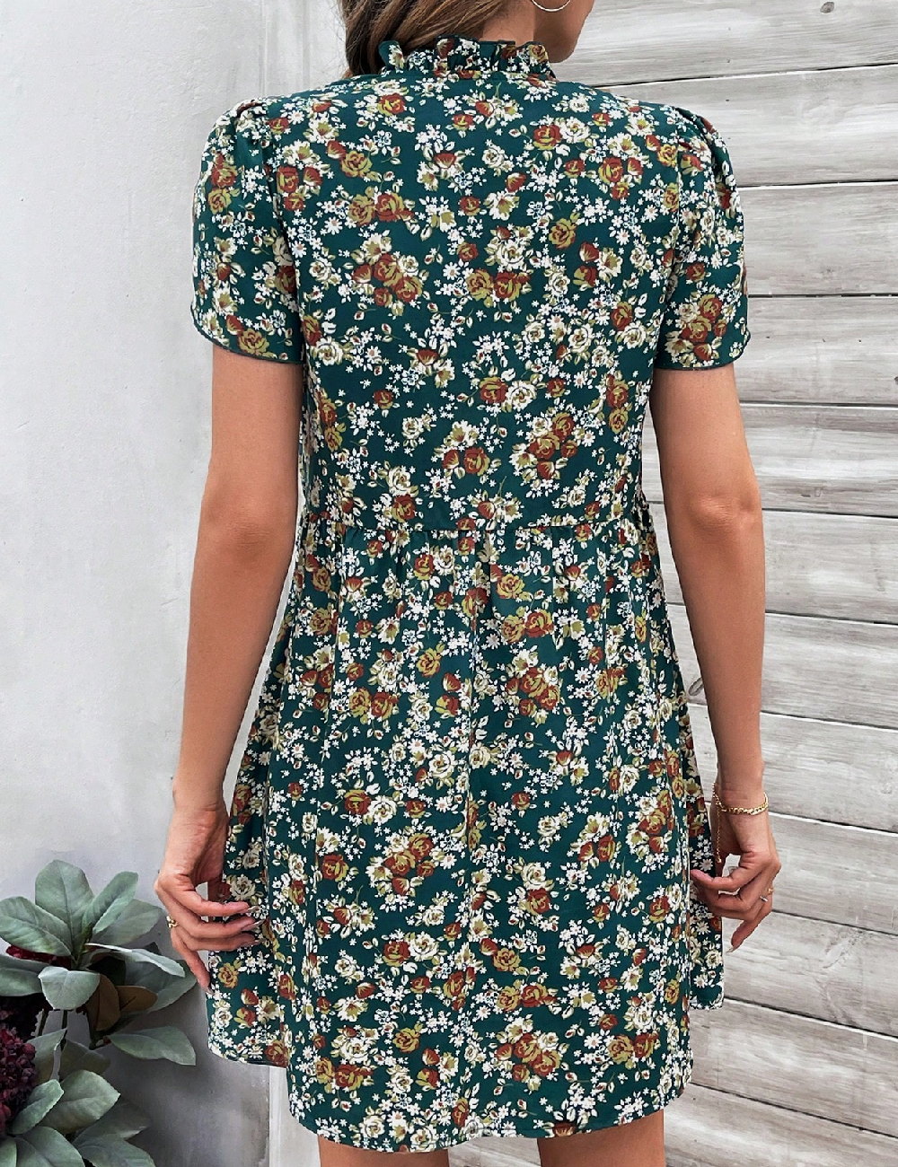 Rochie scurta SHEIN, floral print - 1 | YEO