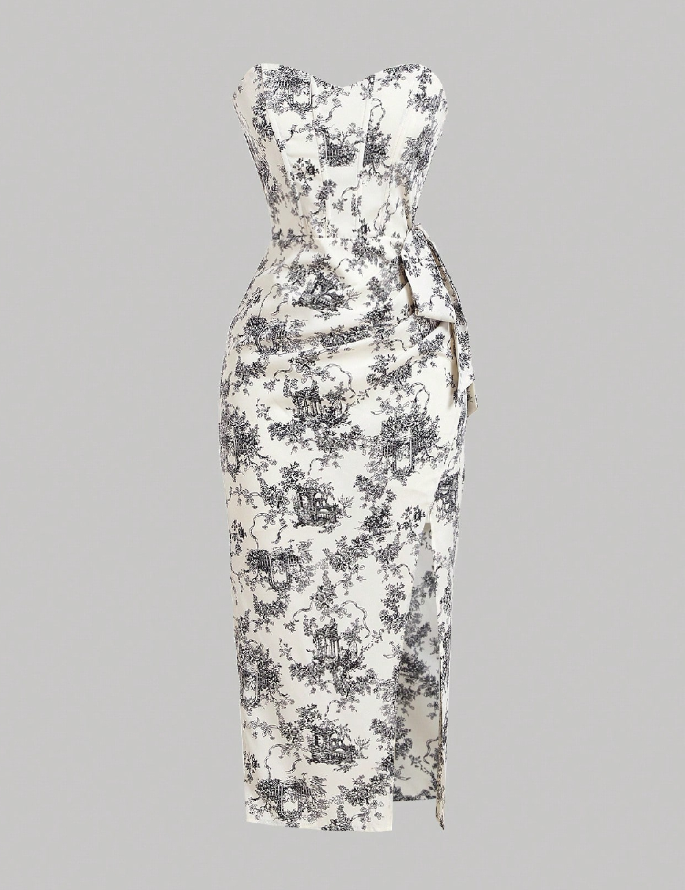 Rochie medie SHEIN, alb