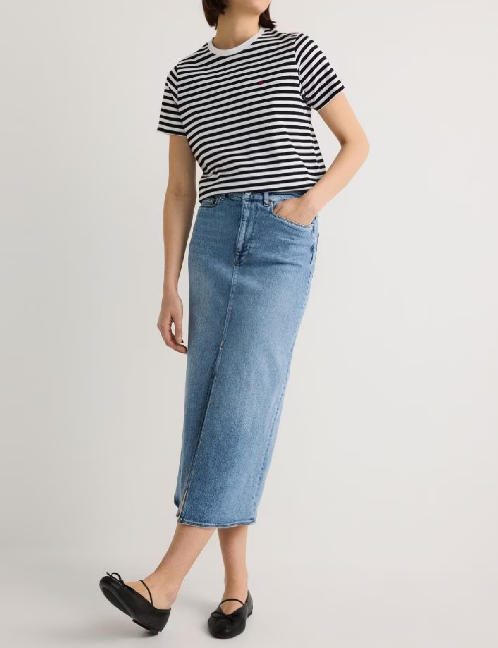 Tricou Reserved, alb/negru - 1 | YEO