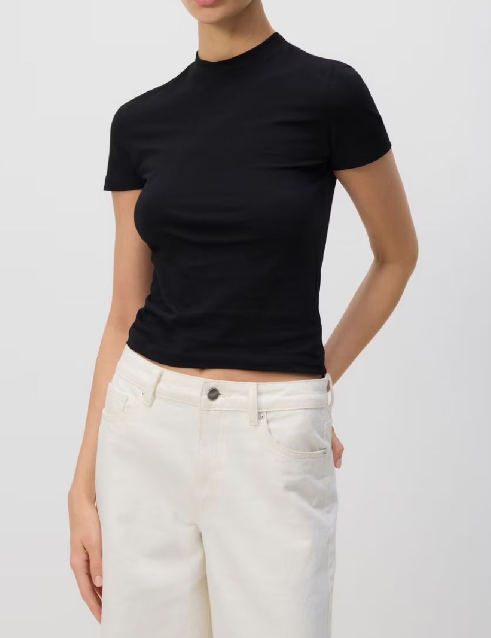 Tricou Reserved, negru - 1 | YEO