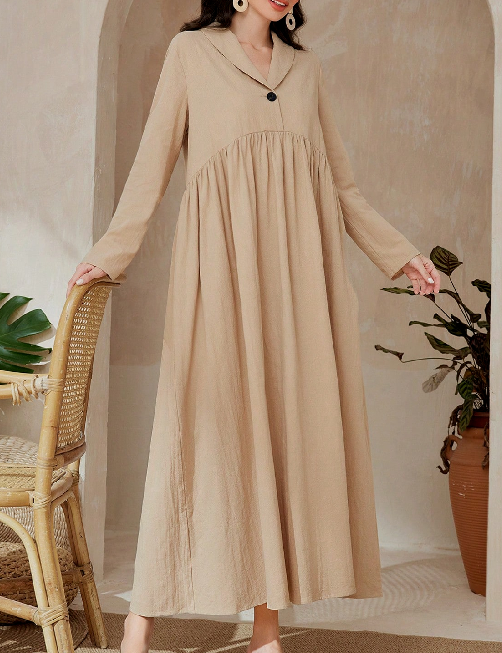Rochie lunga SHEIN, maro