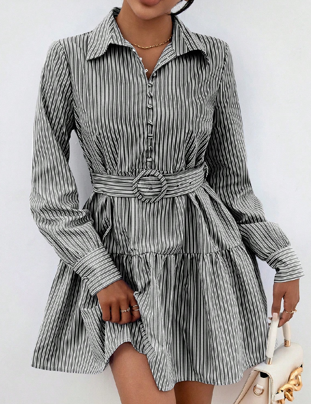 Rochie scurta SHEIN, gri