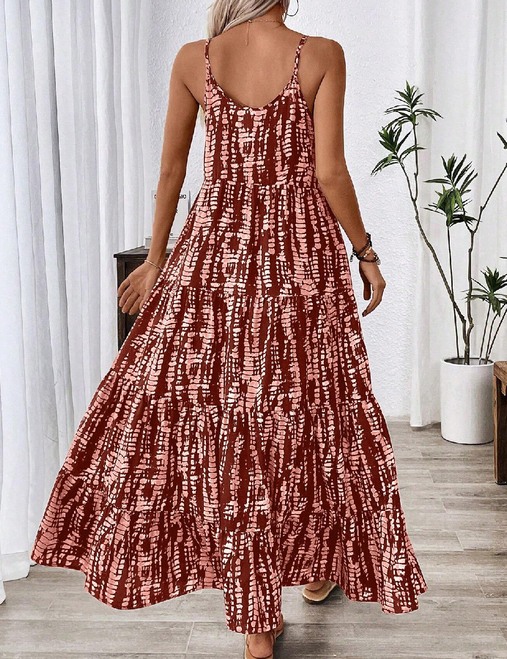 Rochie lunga SHEIN, maro - 1 | YEO