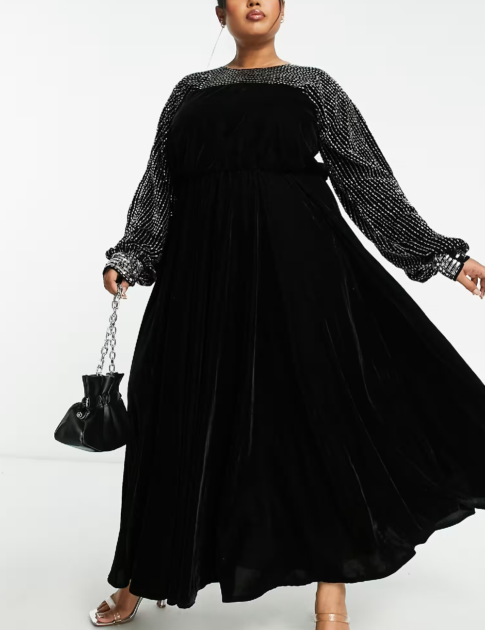 Rochie lunga ASOS Curve, negru