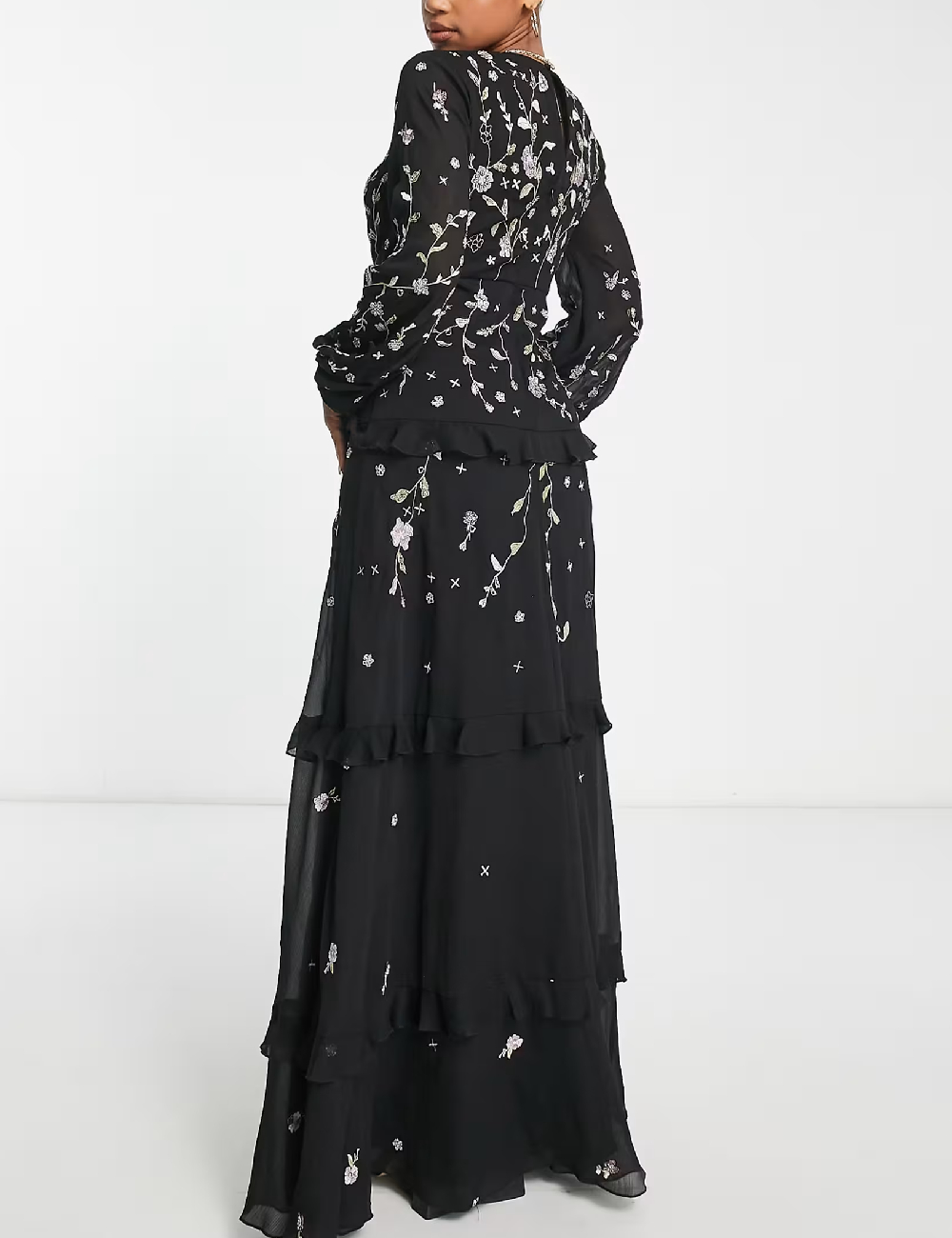 Rochie lunga ASOS, negru - 1 | YEO