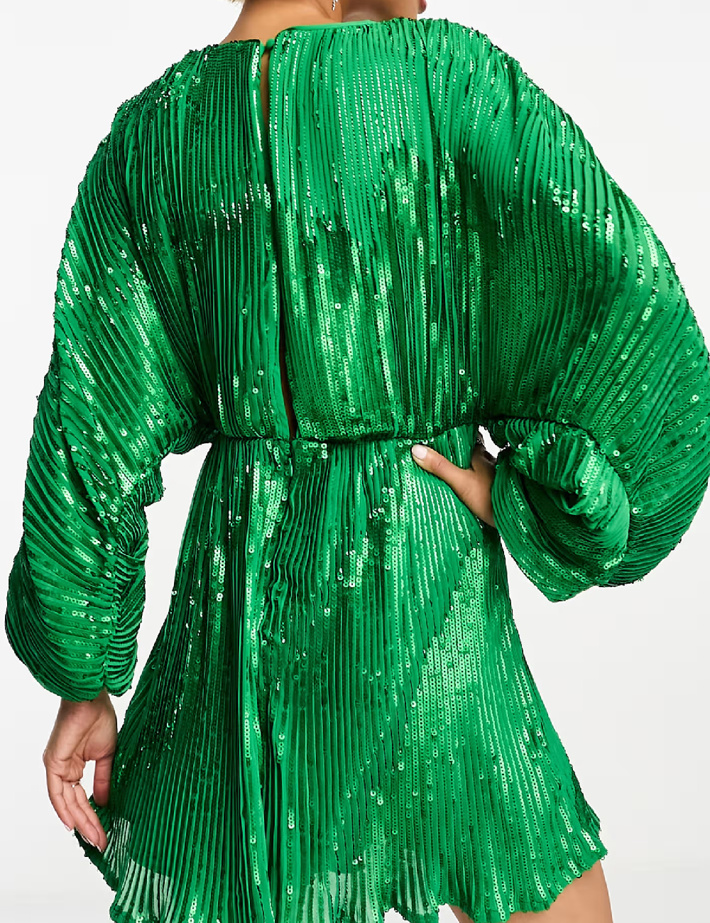 Rochie scurta ASOS, verde - 1 | YEO