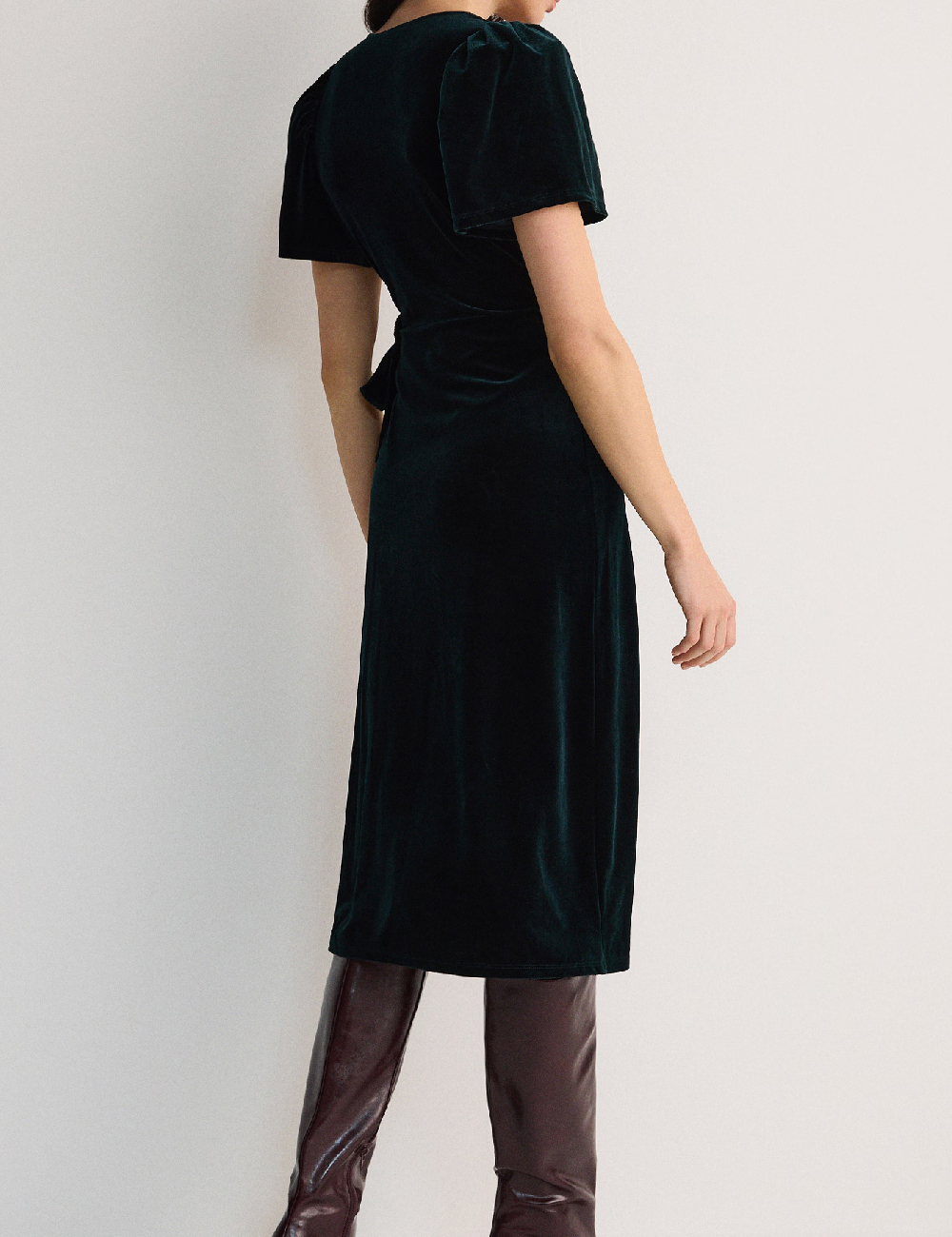 Rochie medie Reserved, verde - 1 | YEO