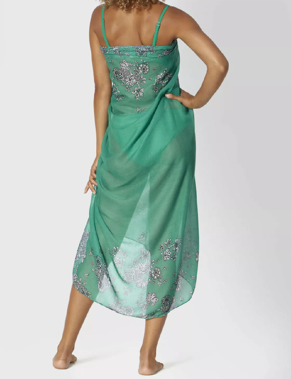 Esarfa de plaja Triumph, verde - 1 | YEO