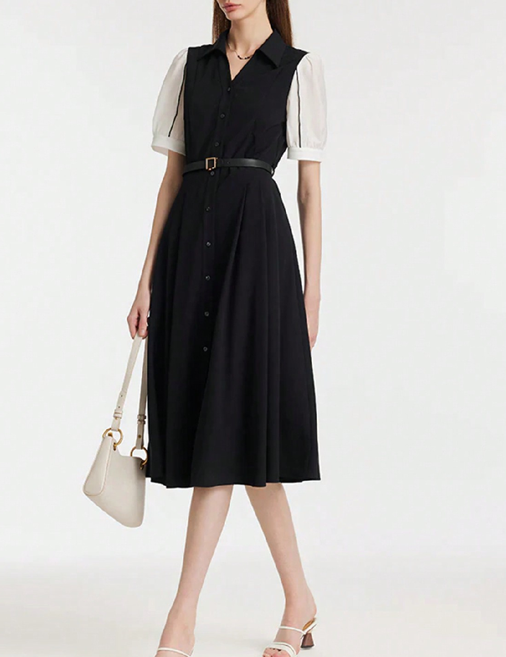 Rochie medie Goelia, negru