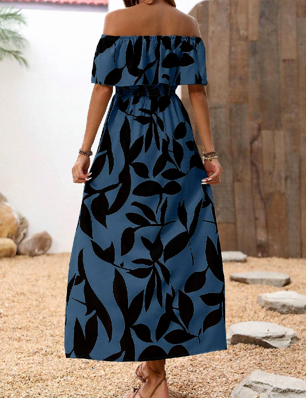 Rochie lunga SHEIN, albastru - 1 | YEO