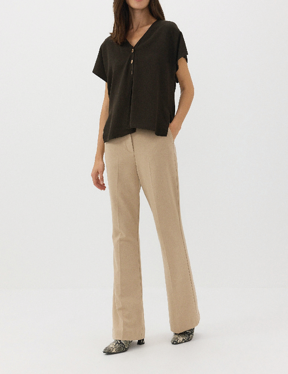 Bluza Reserved, verde inchis