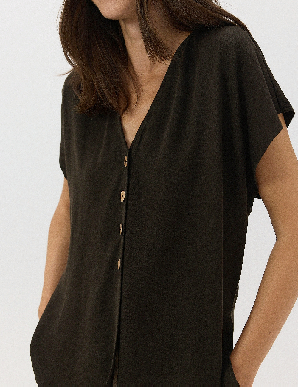 Bluza Reserved, verde inchis - 1 | YEO