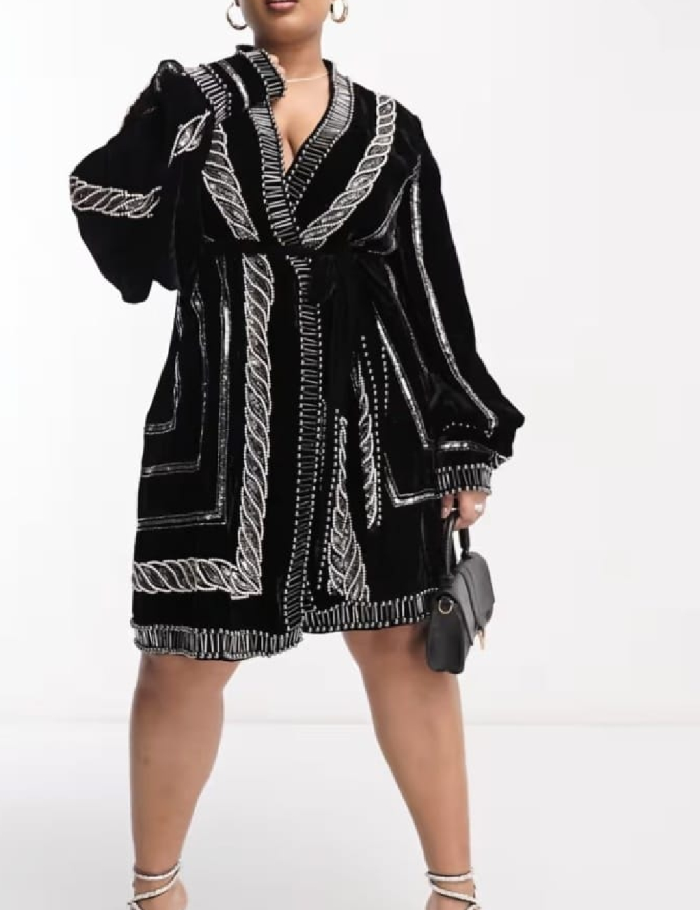 Rochie scurta ASOS Curve, negru - 1 | YEO