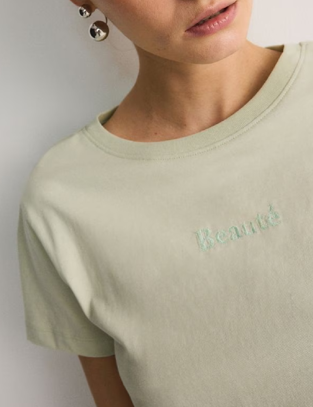 Tricou Reserved, verde pal - 1 | YEO