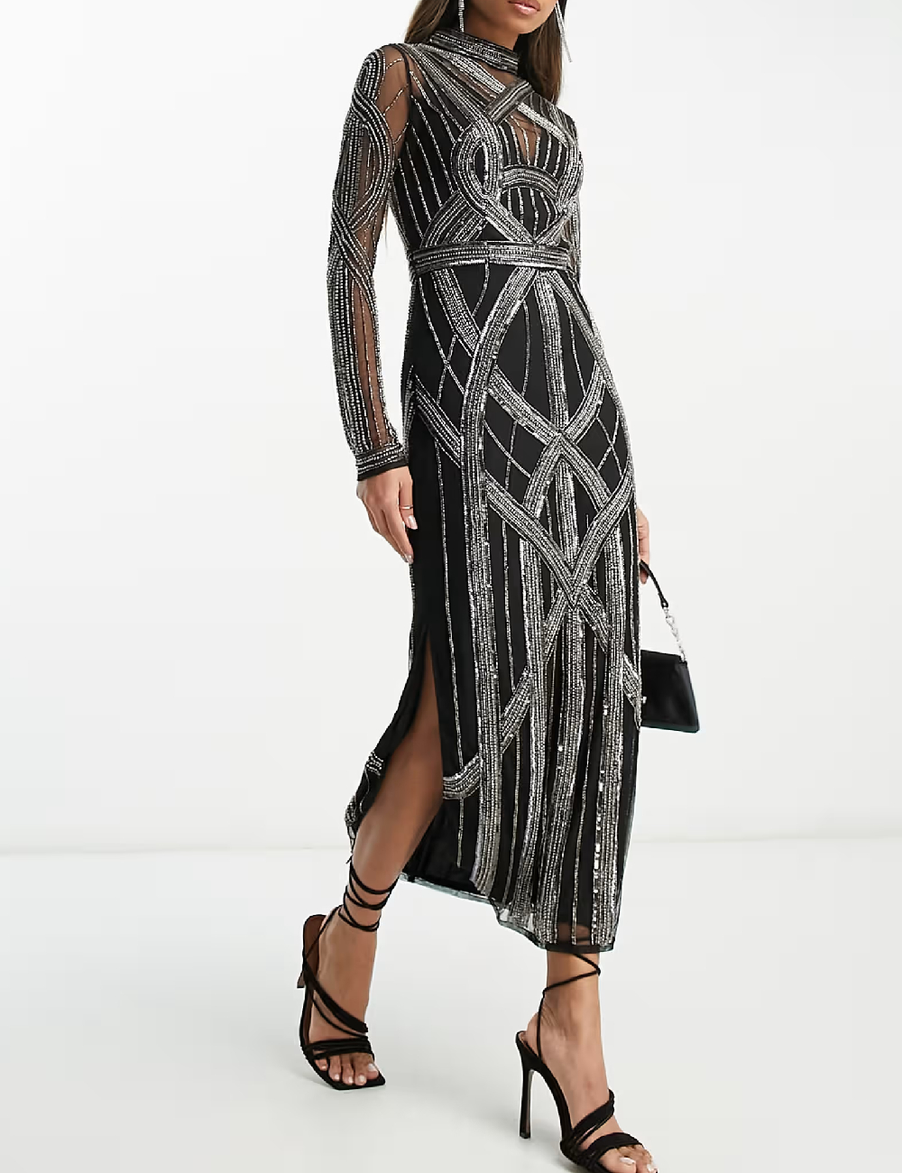 Rochie lunga ASOS, negru - 1 | YEO