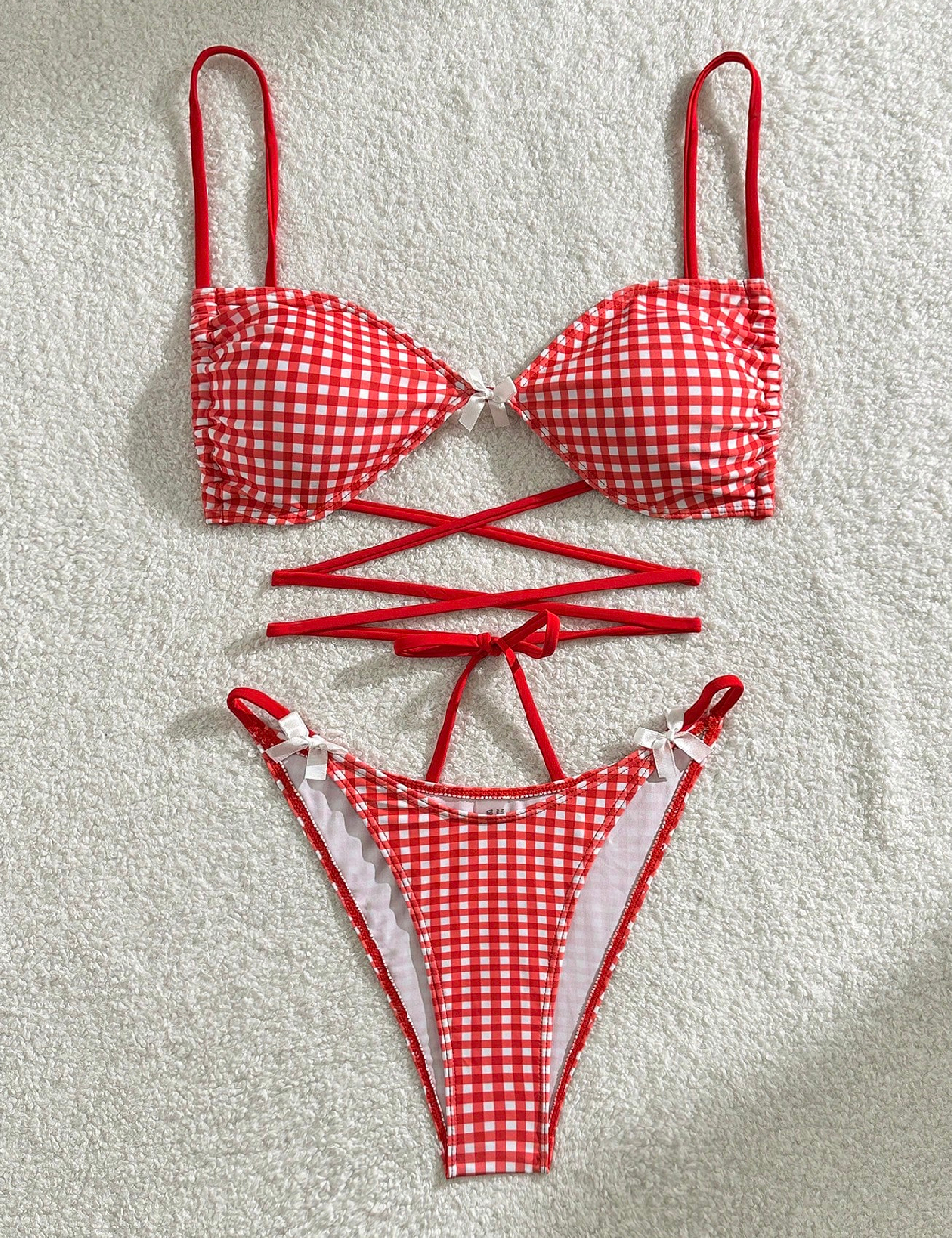 Costum de baie SHEIN, rosu