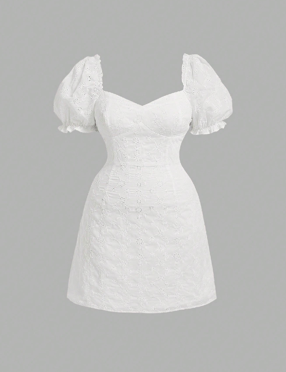 Rochie scurta SHEIN CURVE, alb