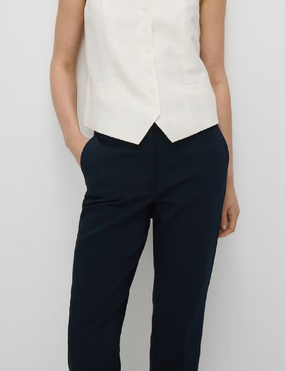 Pantaloni Reserved, bleumarin - 1 | YEO