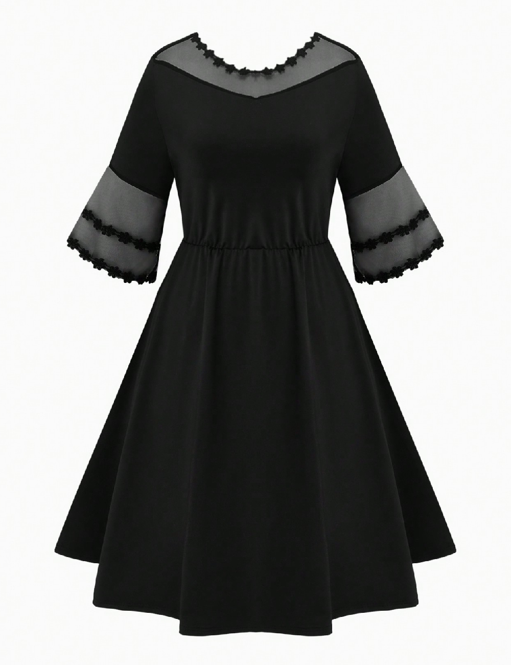 Rochie scurta SHEIN CURVE, negru
