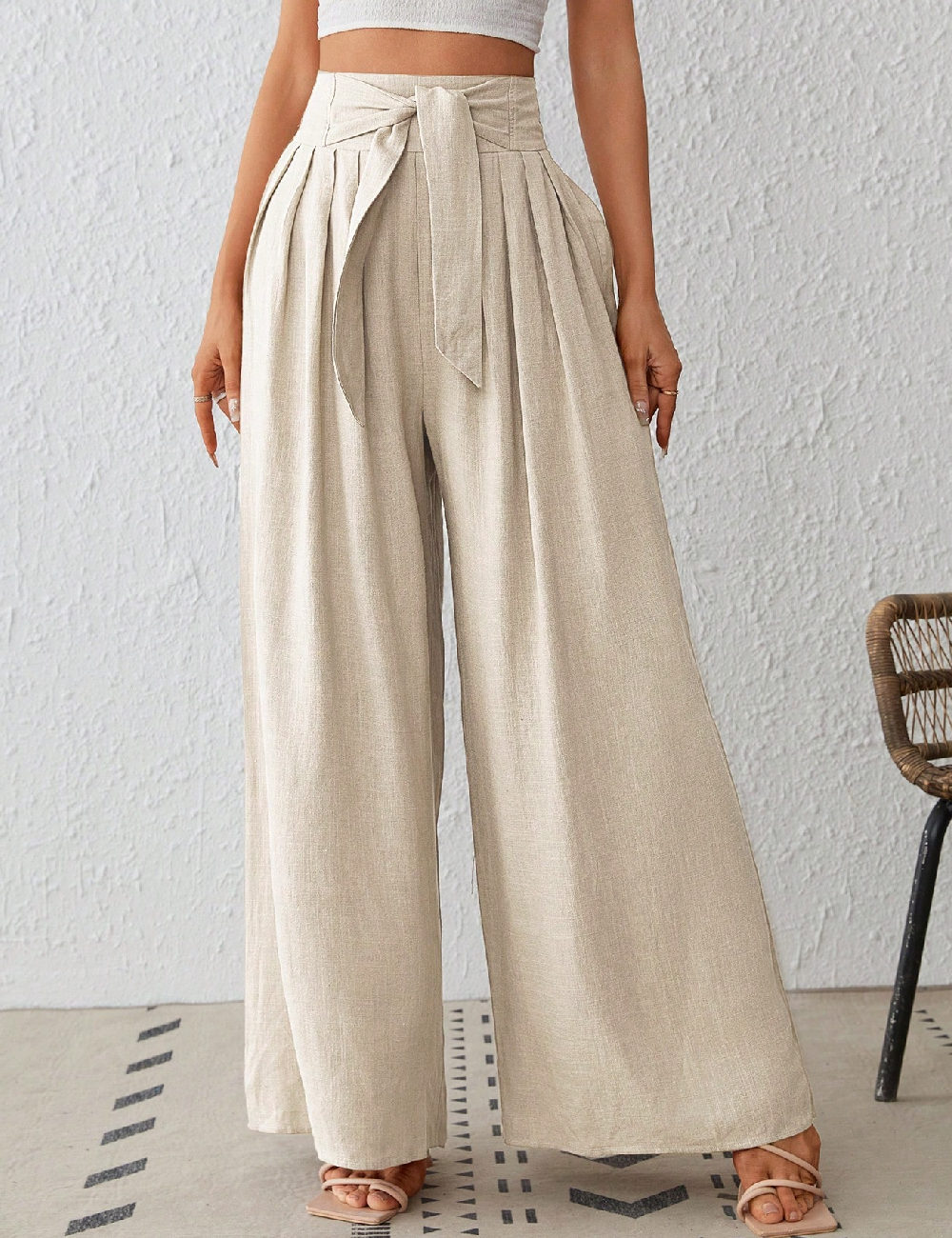 Pantaloni SHEIN, crem